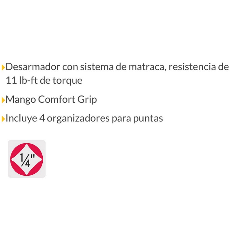 Juego de Matraca Dados y Puntas para mecanico -taller Mango Comfort Grip 39 Piezas JUDA-39P PRETUL