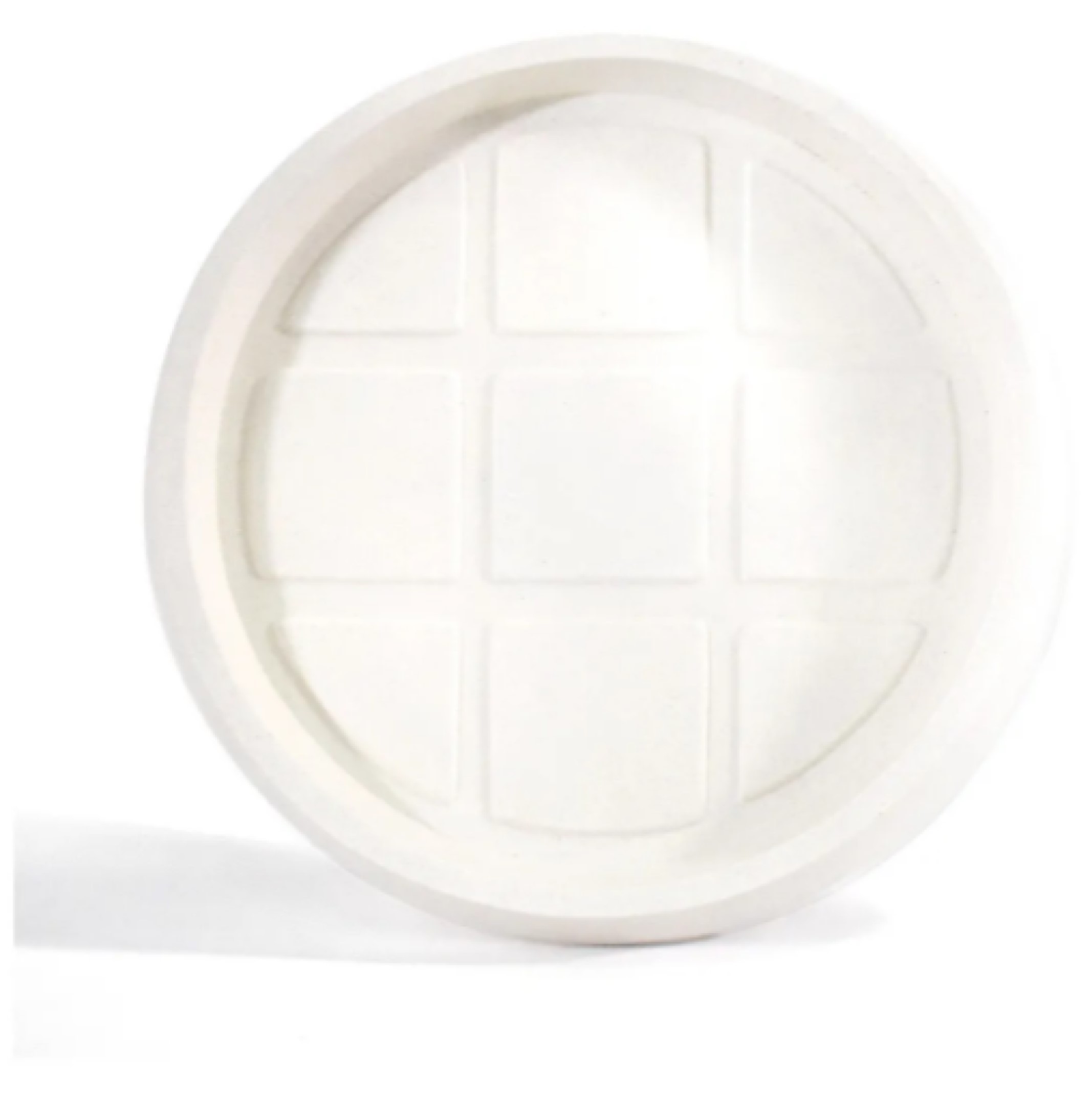 Maceta Cilindro Moderna Con Plato-Base Interior/exterior