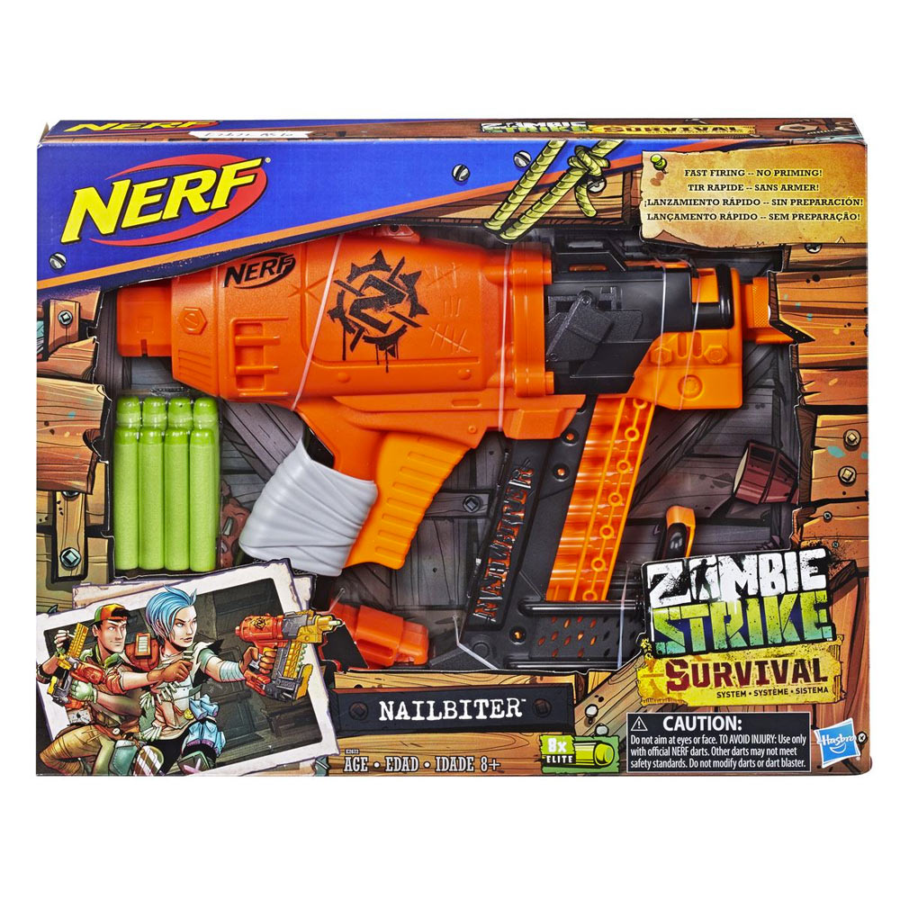 Nerf Zombie Strike: Lanzador de dardos - Nailbiter
