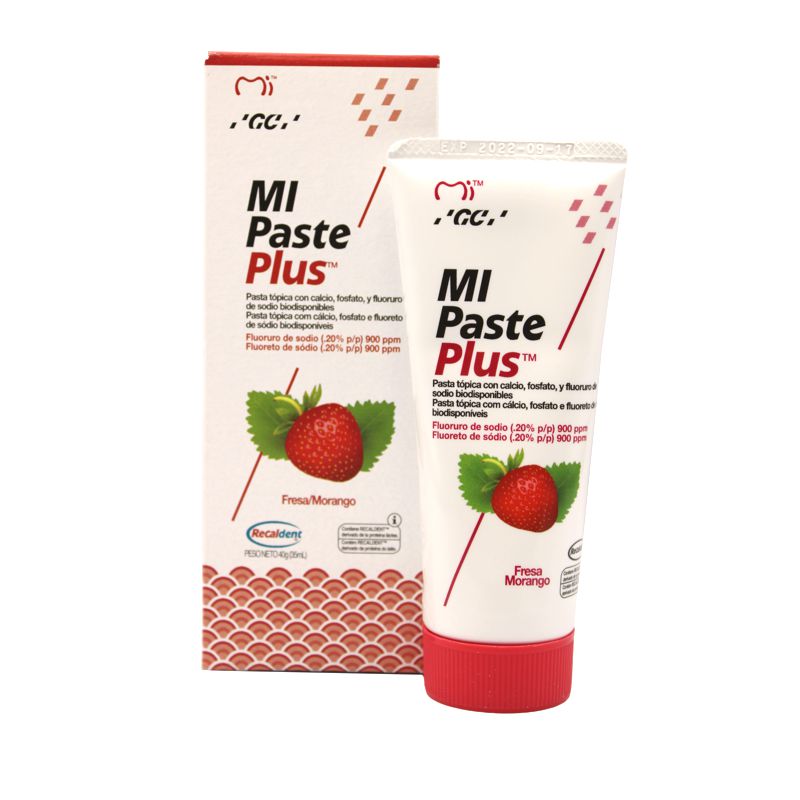 Pasta Dental Mi Paste RECALDENT SIN AZUCAR Sabor Fresa