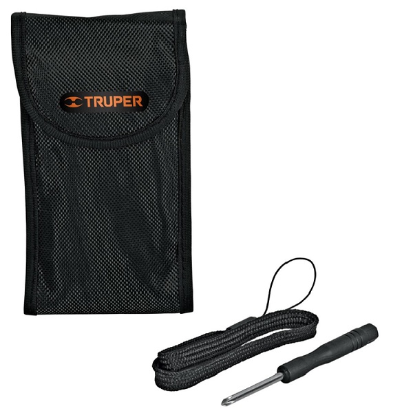 flexometro Medidor Lasér de Distancia ,100 m incluye Funda Topografía -Construcción-Ingeniería MELA-100 TRUPER