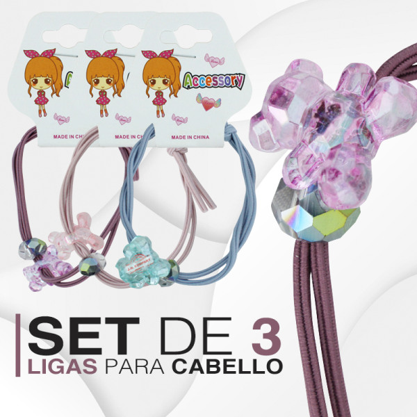 Set 6 Ligas Para Cabello Elastica Accesorio CuteT-623