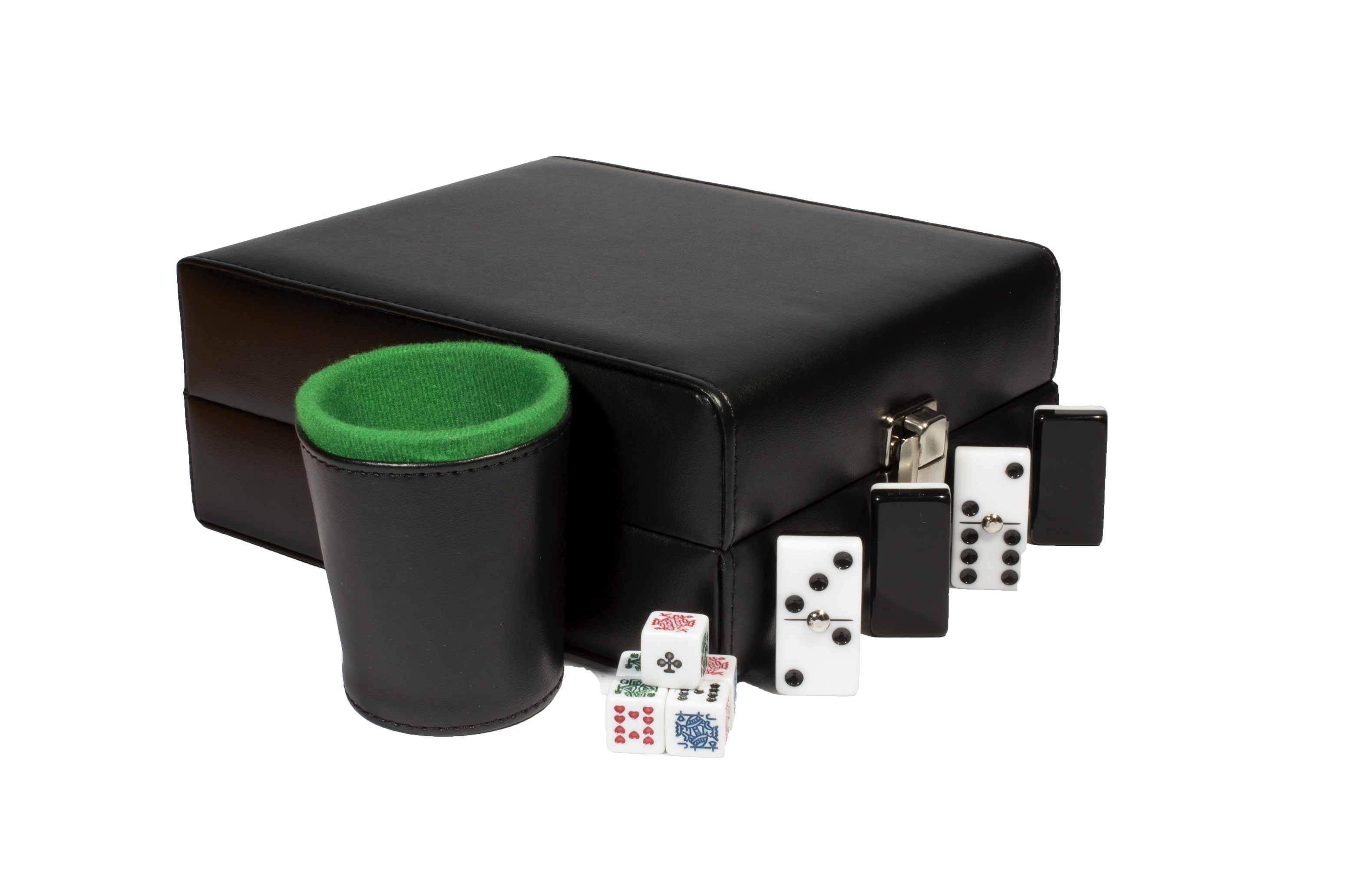 Elegante Casino con 4 Juegos. Color Negro con Interior Verde