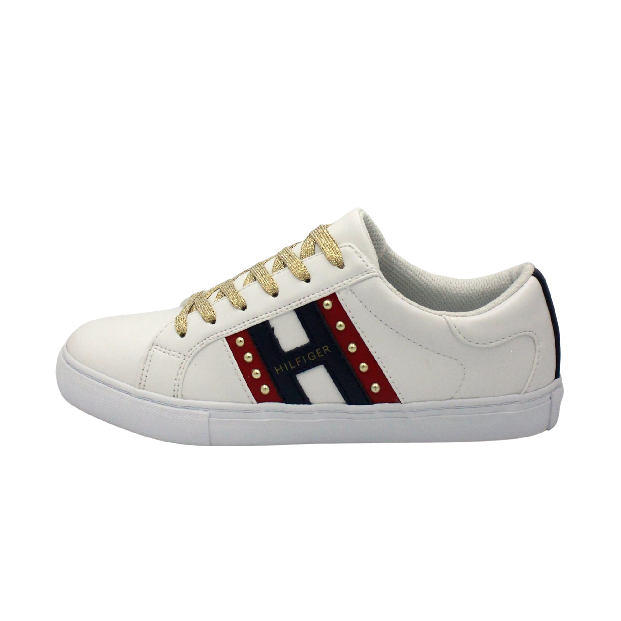 Tenis Tommy Hilfiger Lazzen Blanco Azul Rojo de Dama