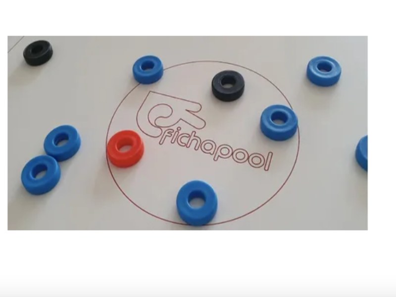 Tablero de juego de mesa fichapool clásico