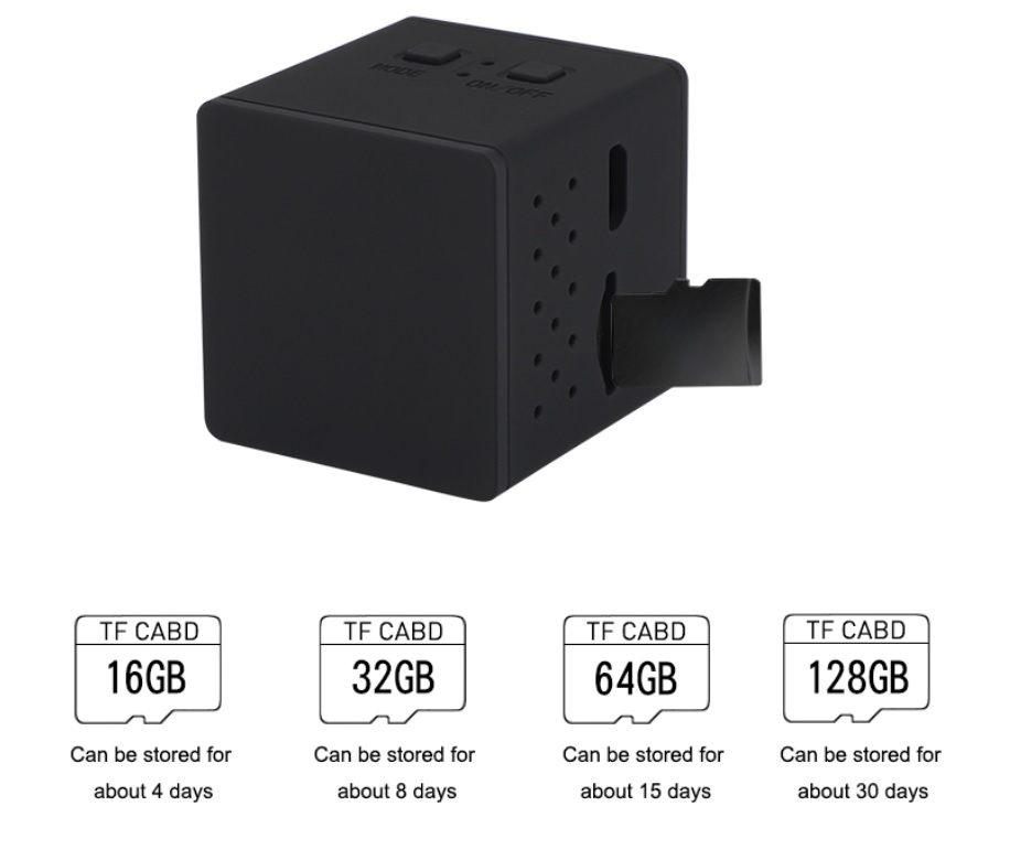 Camara Espia Ultra HD 4k WiFi Inalámbrica con Visión Nocturna y Detección de Movimiento Uso en Interiores y Exteriores