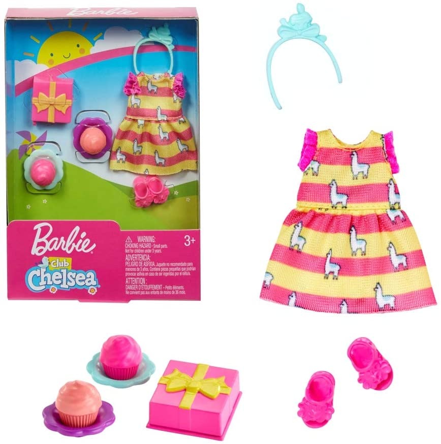 Barbie Accesorios Y Ropa De Cumpleaños Para Chelsea Niñas Mattel Diversión