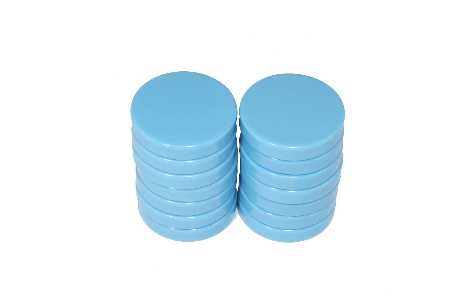 Ficha Grande Backgammon, Paquete 15 Piezas. Color Azul