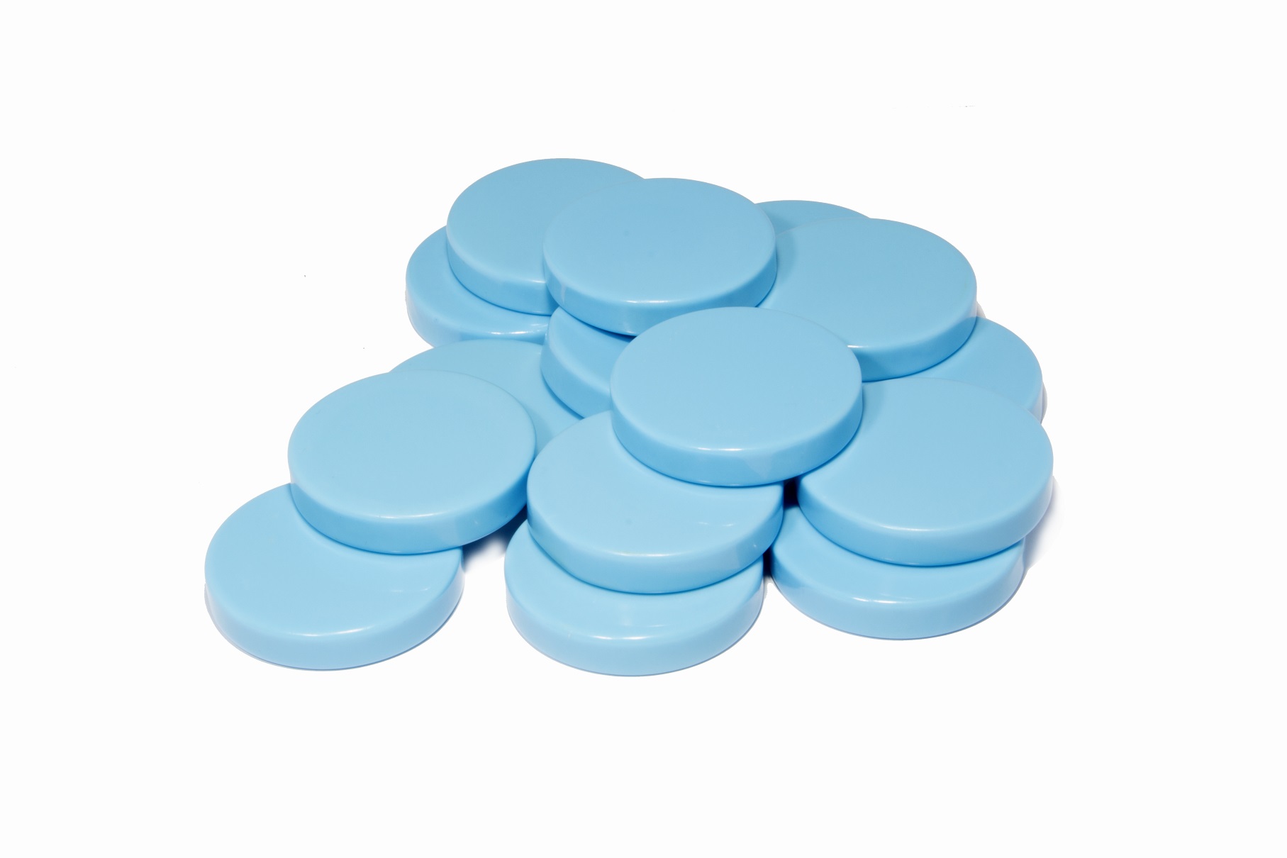 Ficha Grande Backgammon, Paquete 15 Piezas. Color Azul