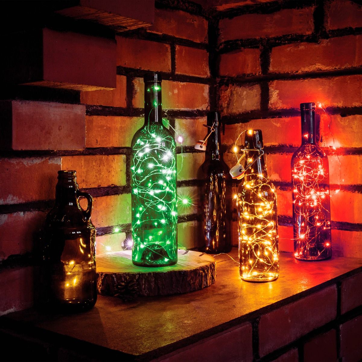 Serie Luces Led Multicolor RGB uso pilas 2m Control Remoto