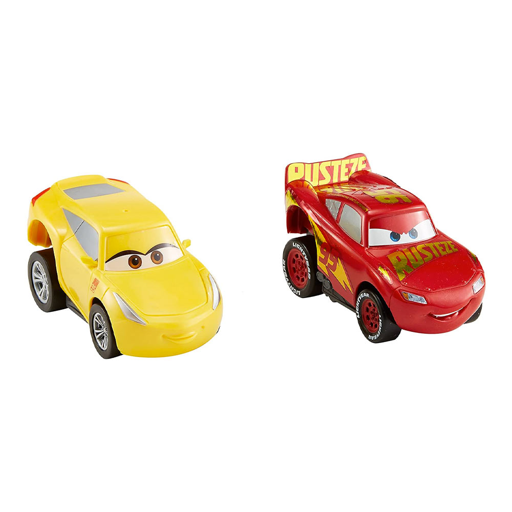 Disney Pixar Cars 3 - Revvin' Action Rust-eze Racing Center Lightning McQueen and Cruz Ramirez 2 piezas