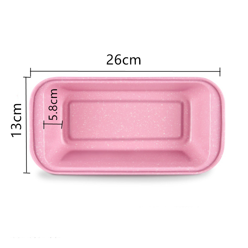 Set 5 moldes antiadherentes para hornear panqué, pizza, pastel, cupcakes, Rosa