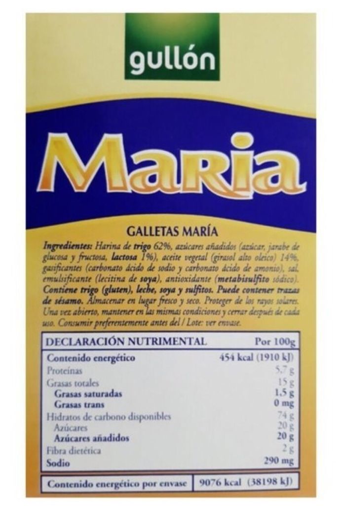 Galletas Marias Doradas Gullon 2 Kg