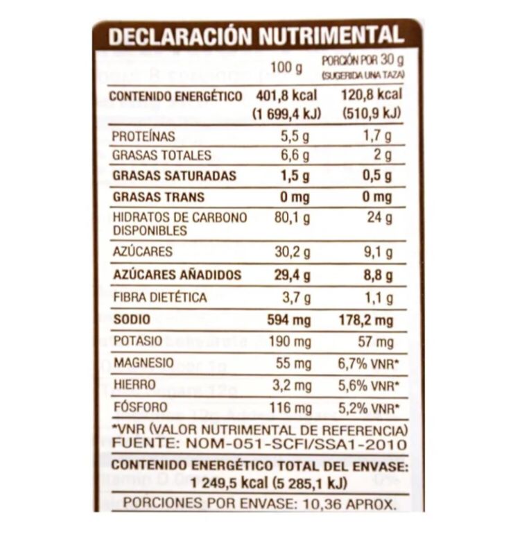 Oreo O's Cereal Chocolate 311 Grs Galleta Post