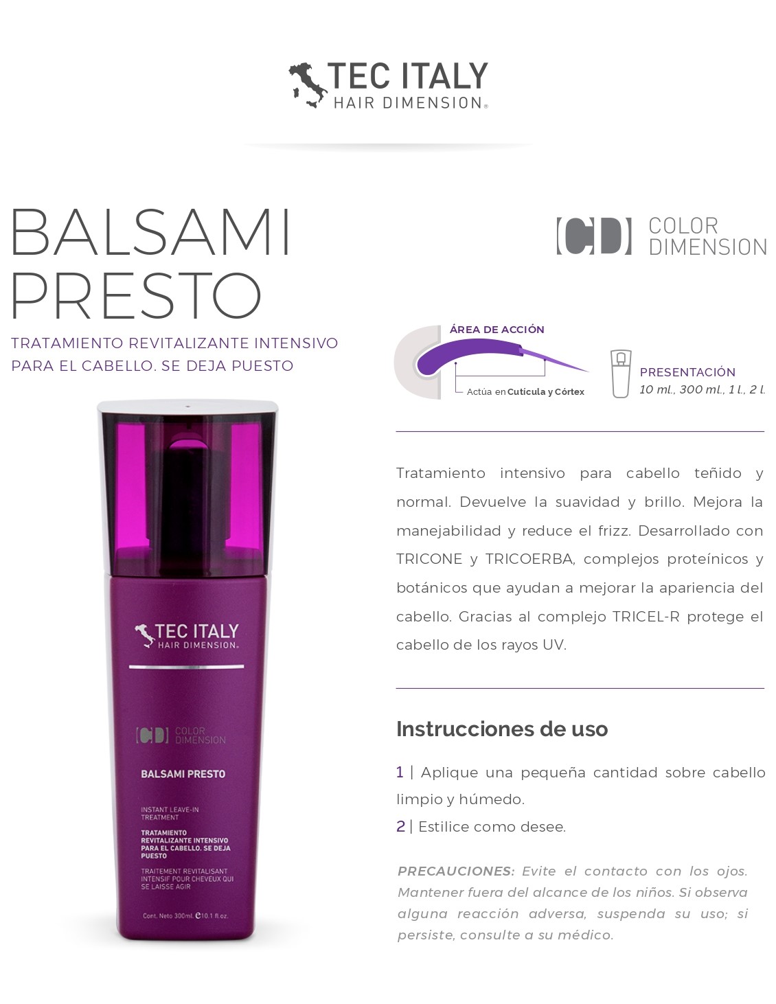 Balsami Presto 300 mL Tec Italy