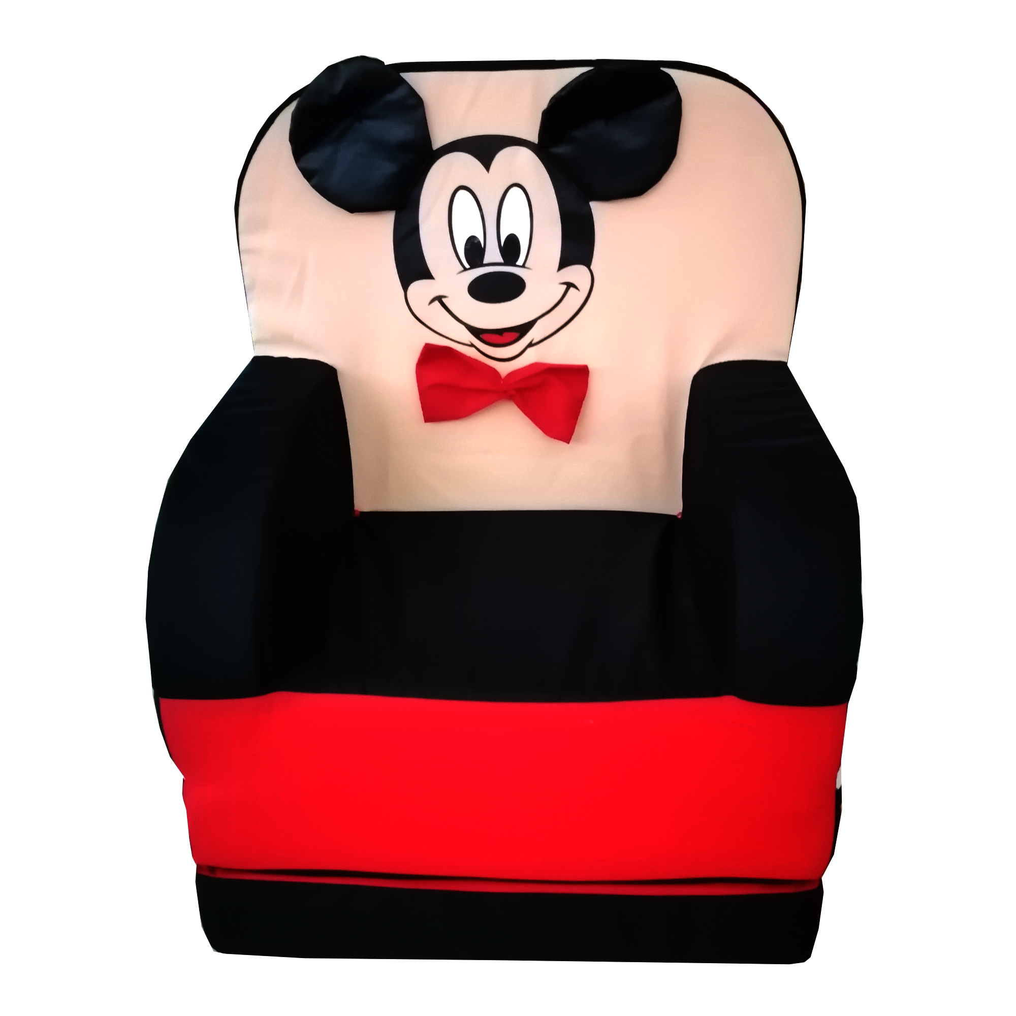 Sillon Cama Sofa Infantil para niños Mickey Mouse Negro