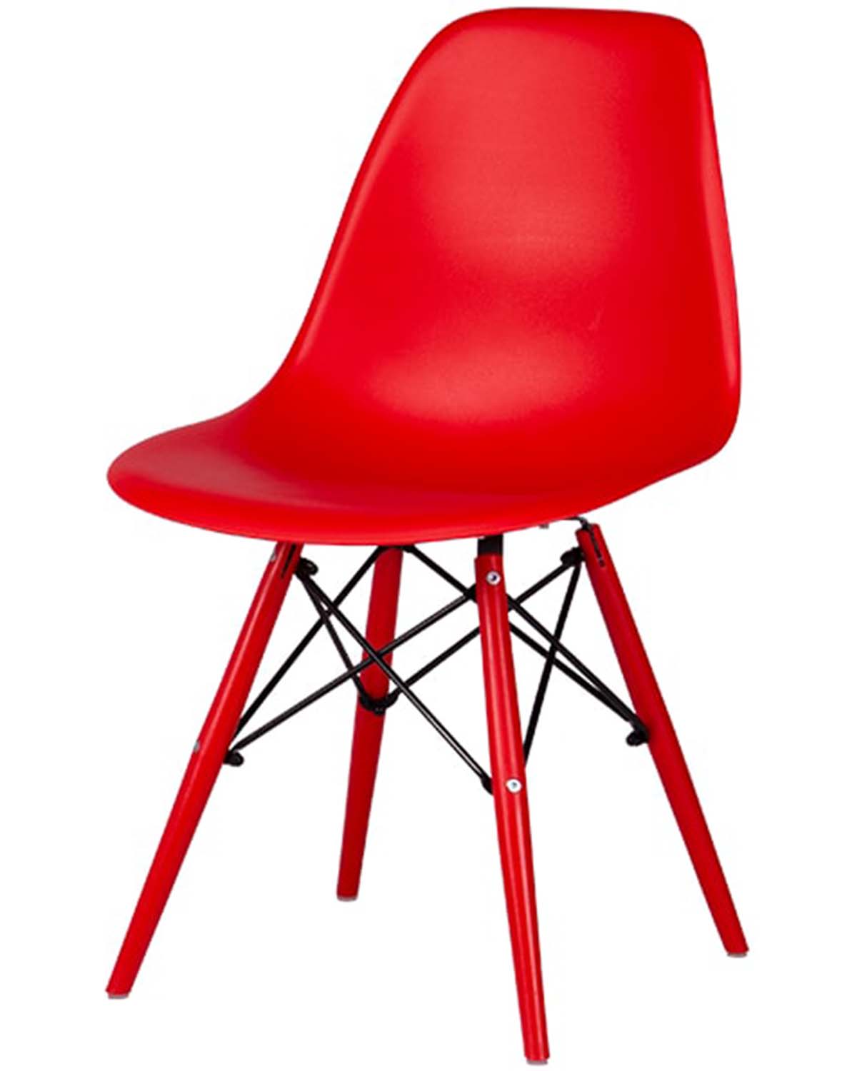 Silla Eames Para Comedor De Polipropileno Durable Patas de Metal