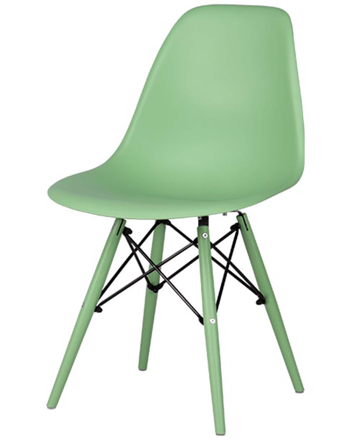 Silla Eames Para Comedor De Polipropileno Durable Patas de Metal