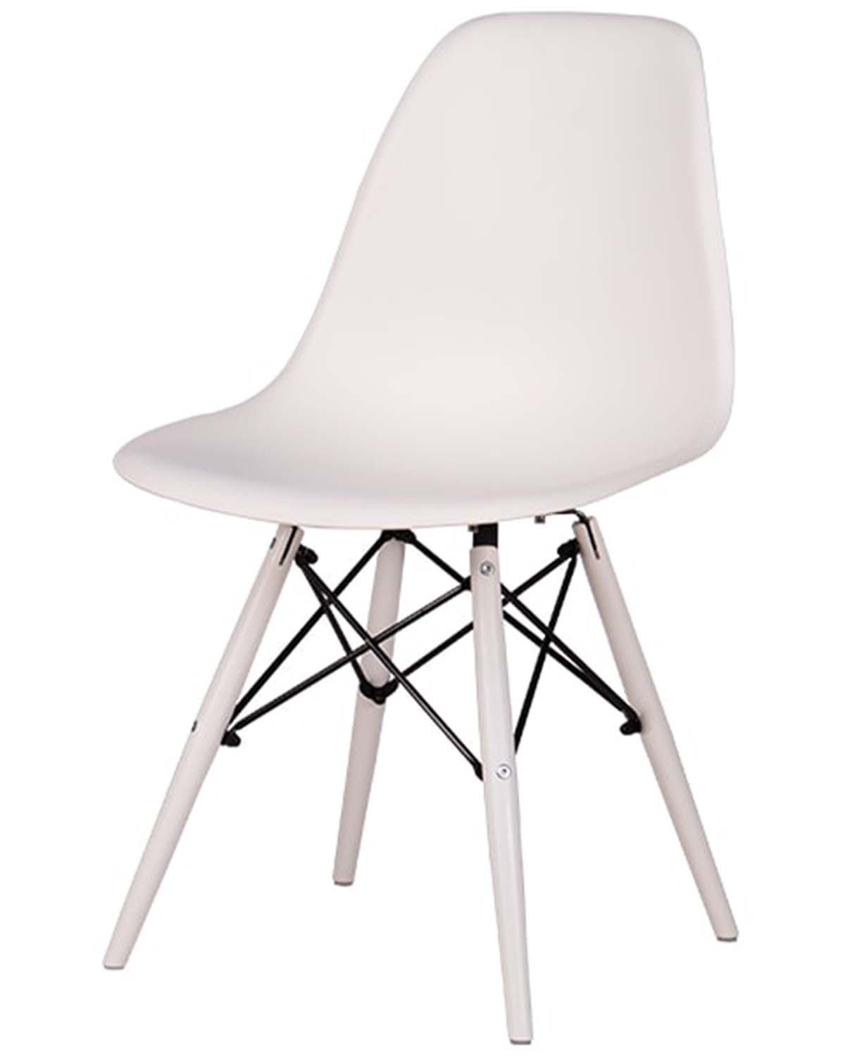 Silla Eames Para Comedor De Polipropileno Durable Patas de Metal