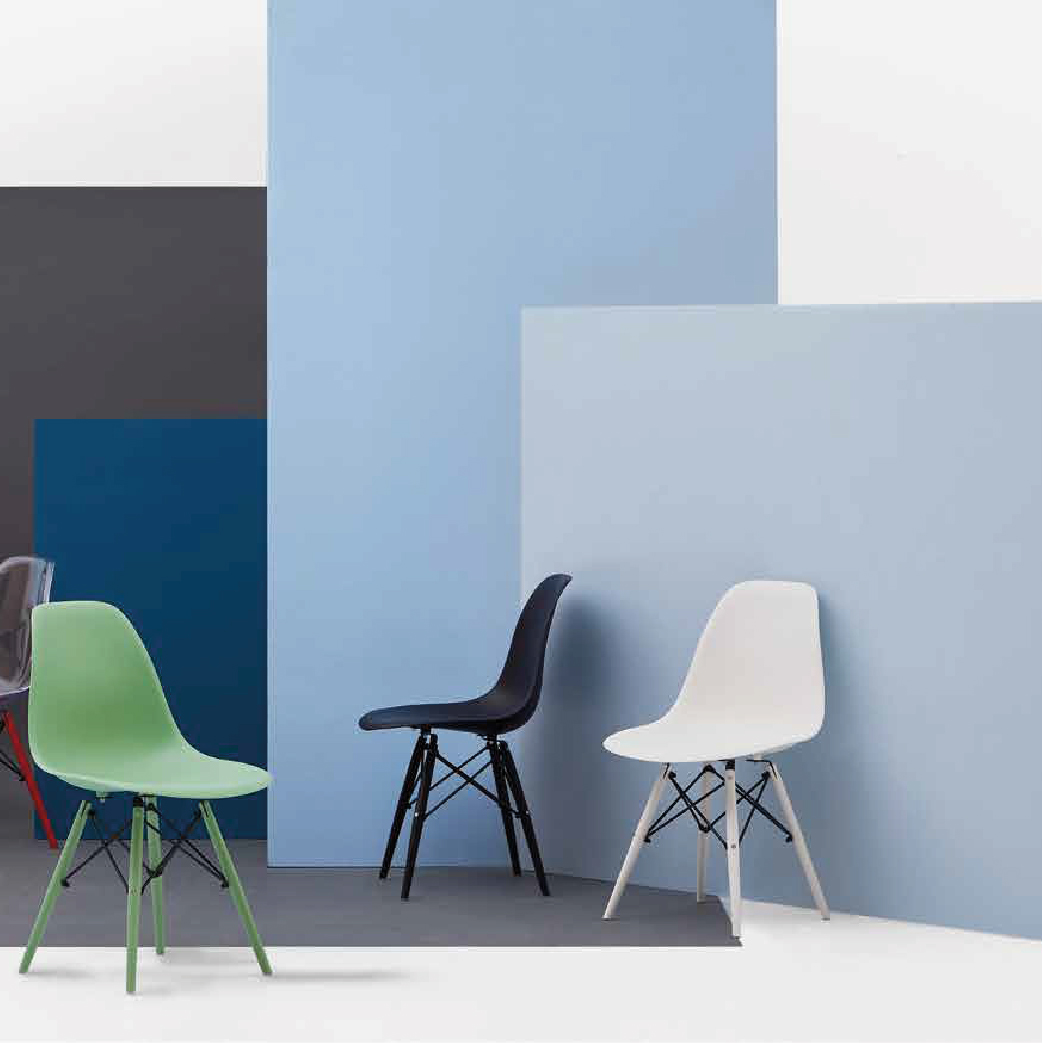 Silla Eames Para Comedor De Polipropileno Durable Patas de Metal