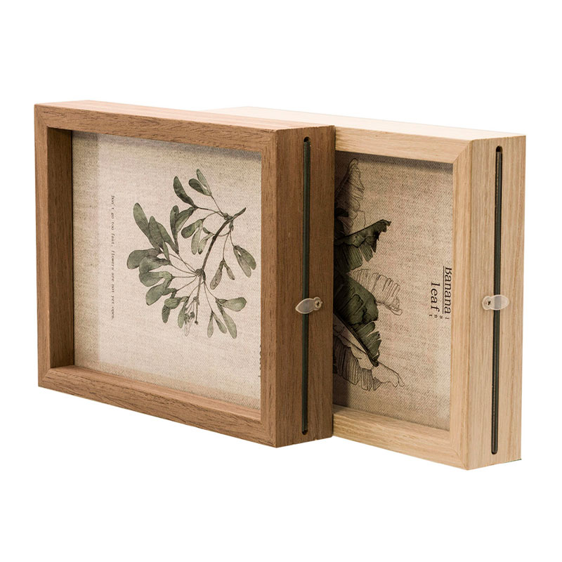  Portaretrato Madera Doble Niños Hw159 5x7 Decorativos Babyshower Oficina 