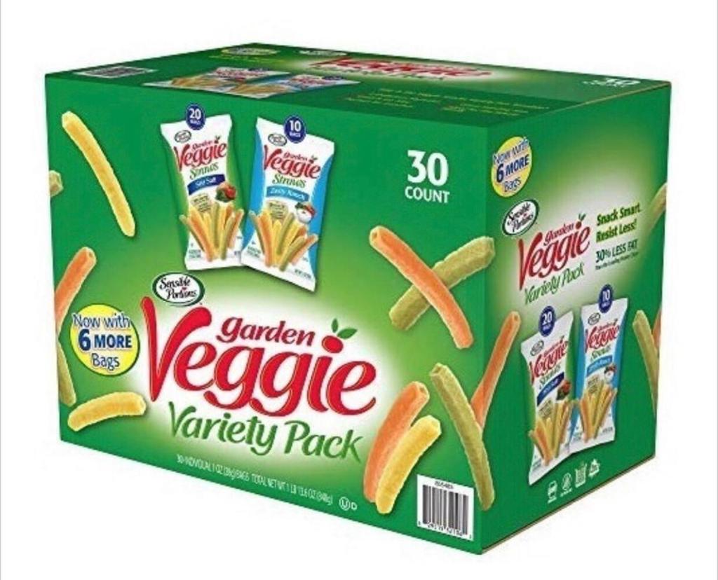 Garden Veggie Chips Botana Saludable, Sin Gluten 30pzs