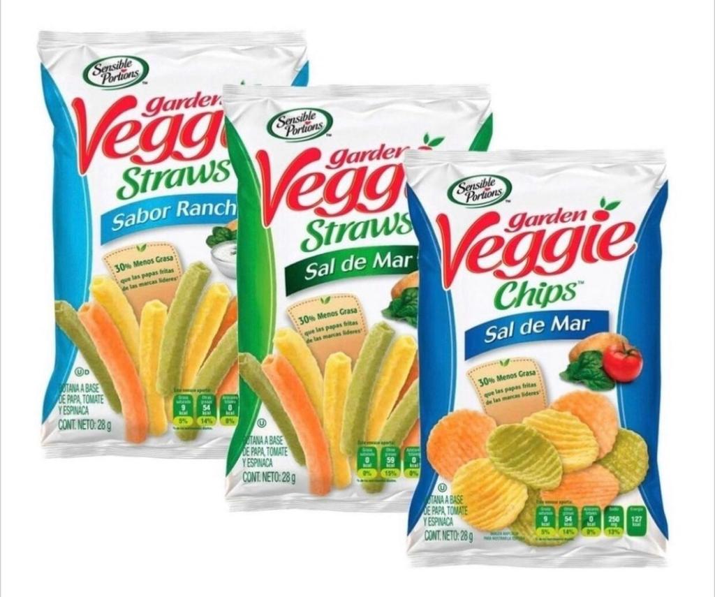 Garden Veggie Chips Botana Saludable, Sin Gluten 30pzs