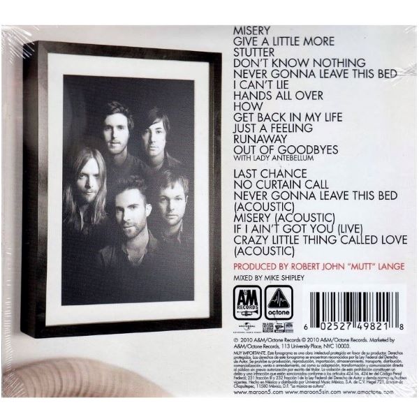 CD Maroon 5 ~ Hands all over