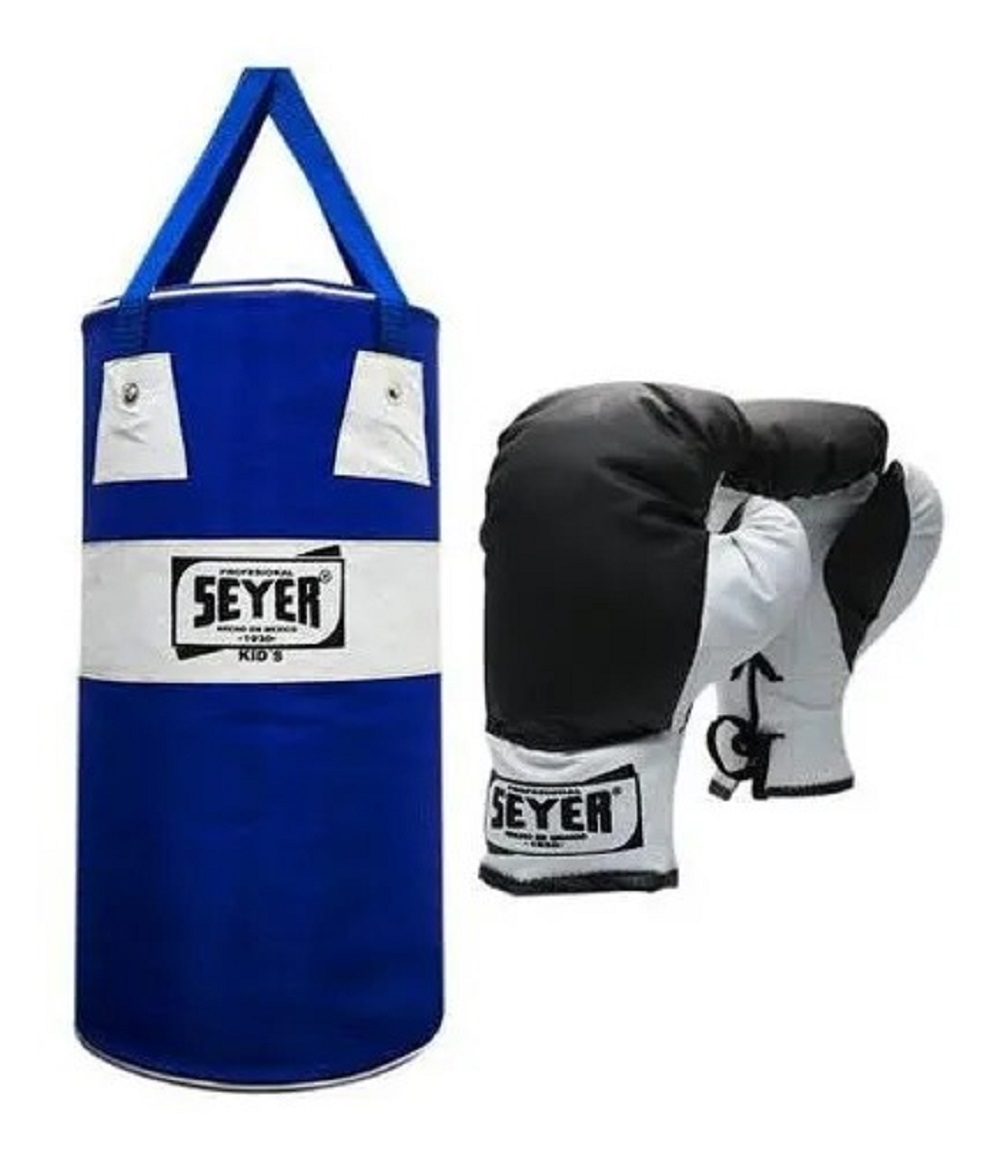 Costal Y Guantes De Boxeo Kit Saco Para Boxiar Principiantes