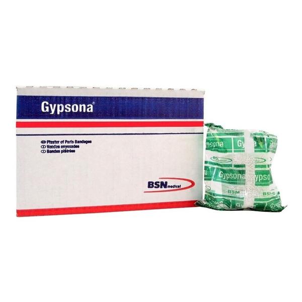 Gypsona S - Venda de Yeso 10cm x 4.5m Caja con 8 Rollos de Bsn Medical