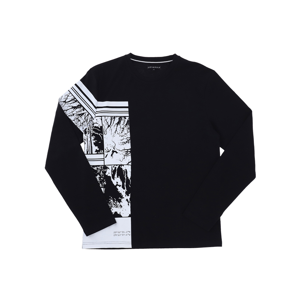 Playera con Estampado Manga Larga Caballero Generra 128900
