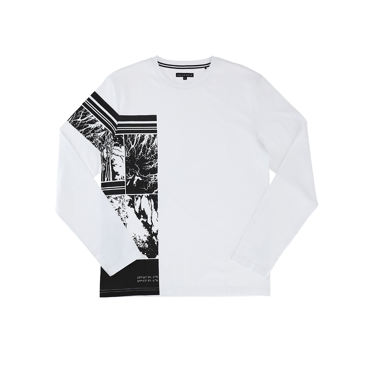 Playera con Estampado Manga Larga Caballero Generra 128900