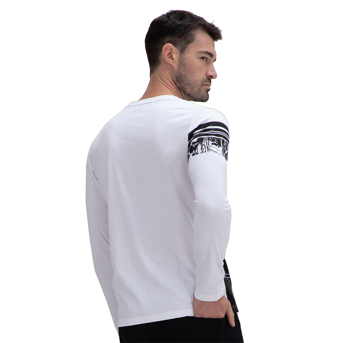 Playera con Estampado Manga Larga Caballero Generra 128900