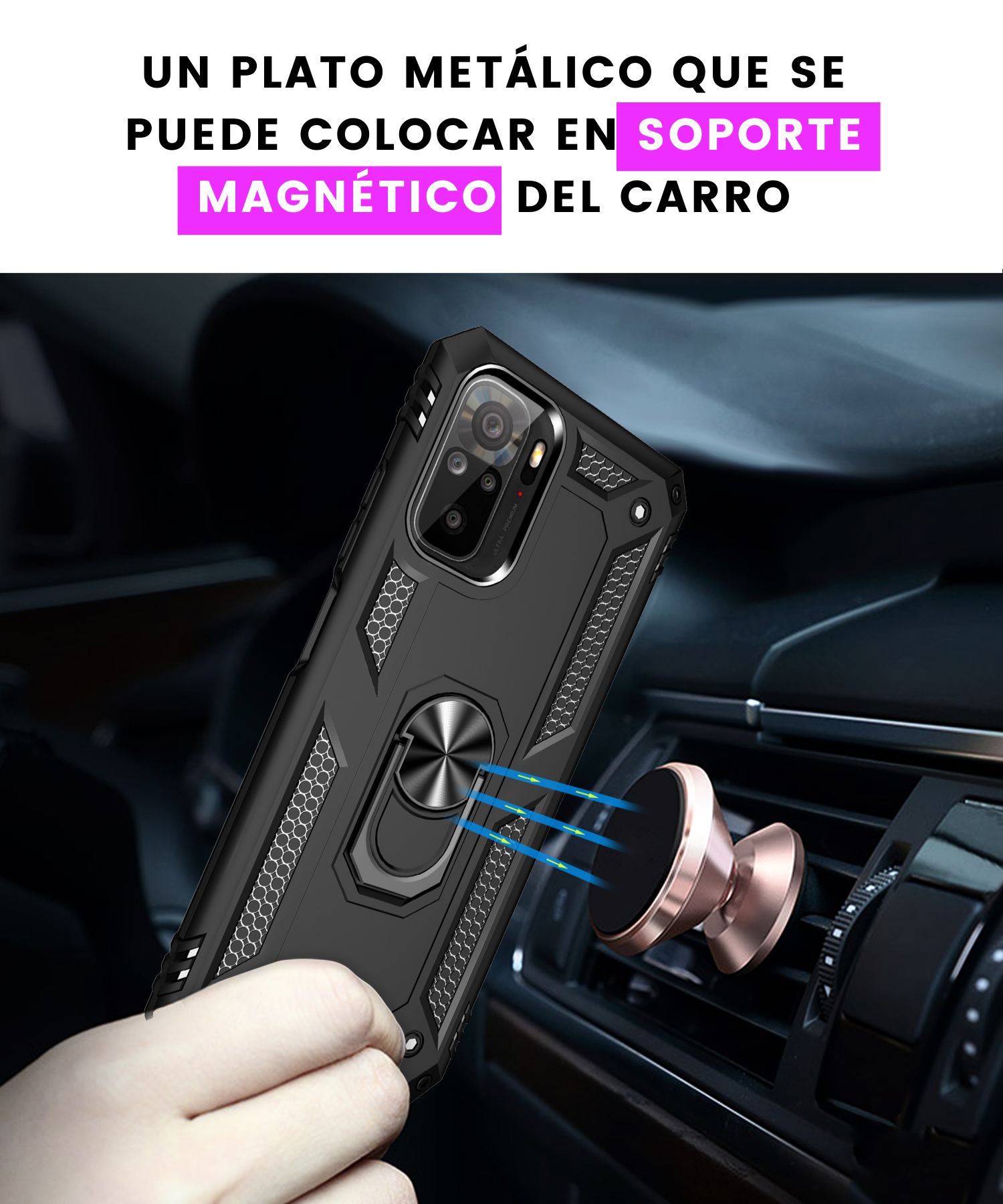Funda Xiaomi Redmi Note 10 o 10s Uso Rudo Contra Golpes