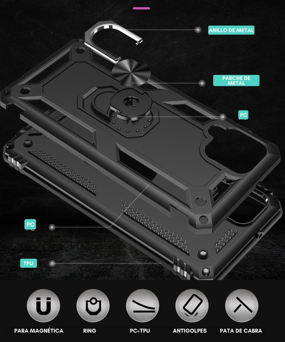 Funda Samsung Galaxy A12 Uso Rudo Contra Golpes