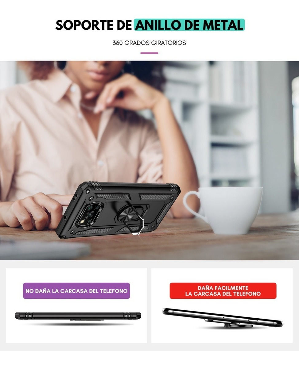 Funda Xiaomi Poco X3 Pro o X3 NFC Uso Rudo Contra Golpes