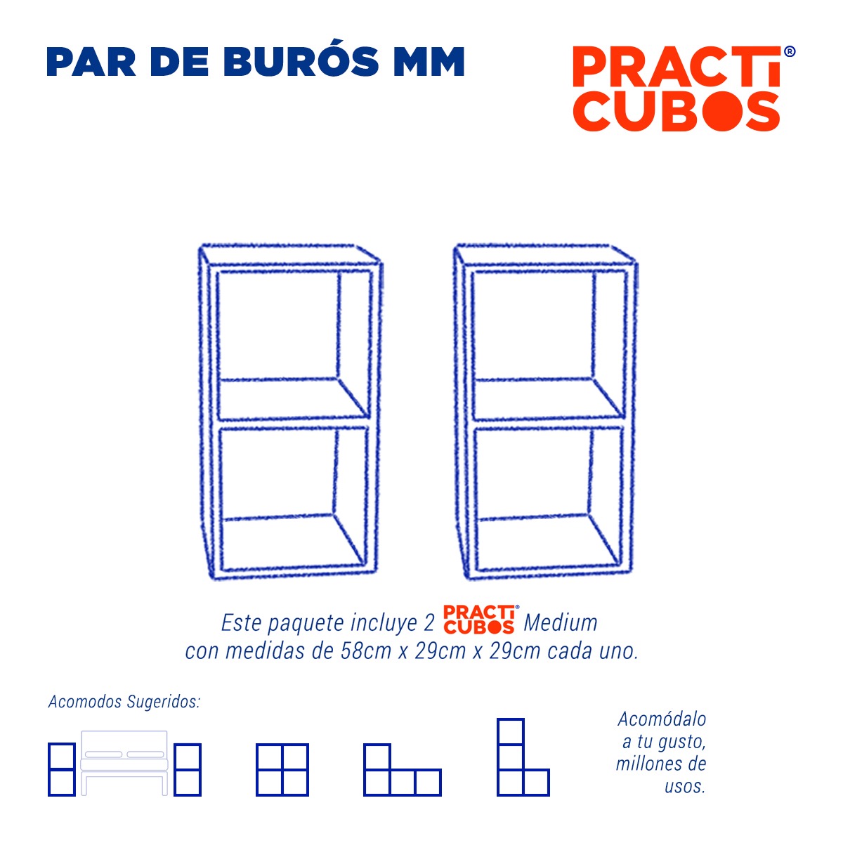 Par De Burós Minimalistas M