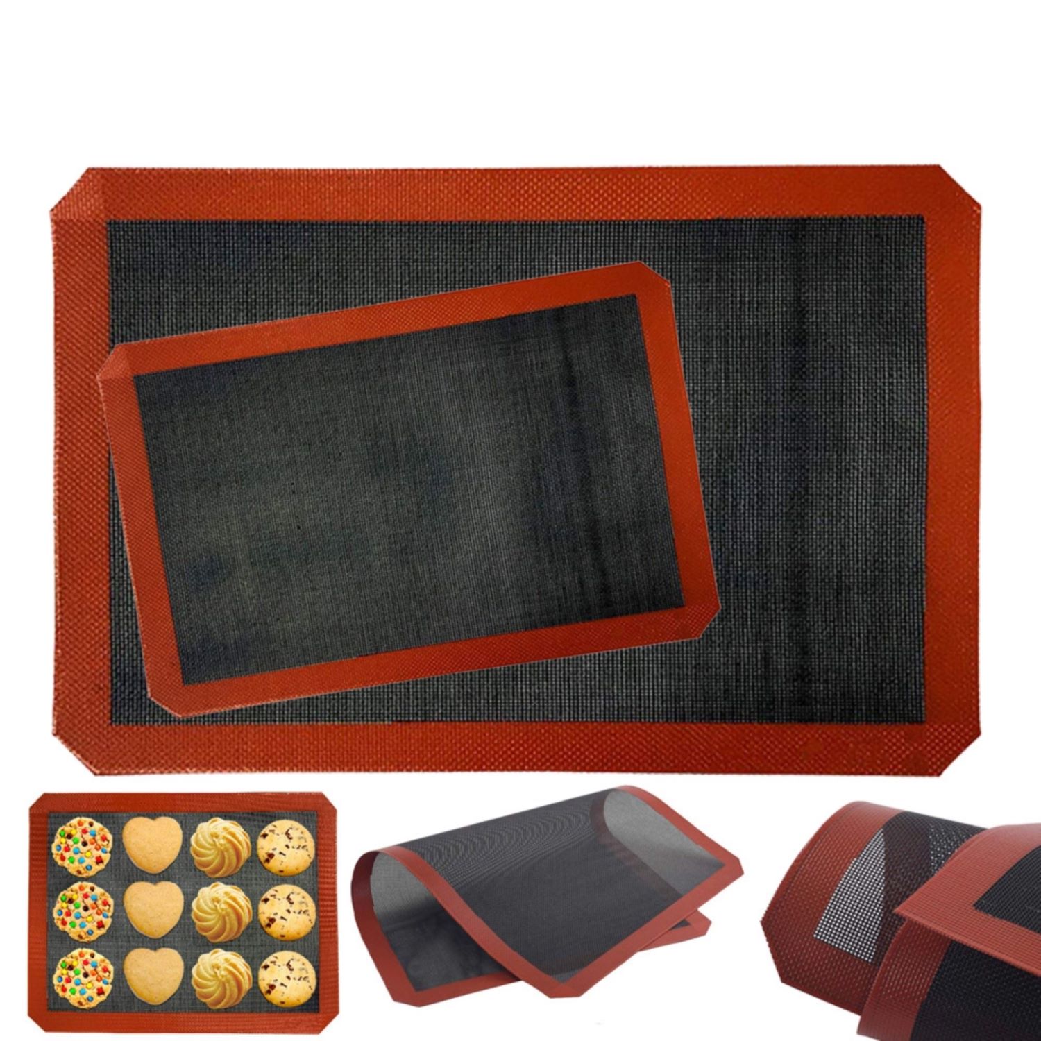 Tapete de Silicón Microperforado para hornear, Grande 60x40 cm