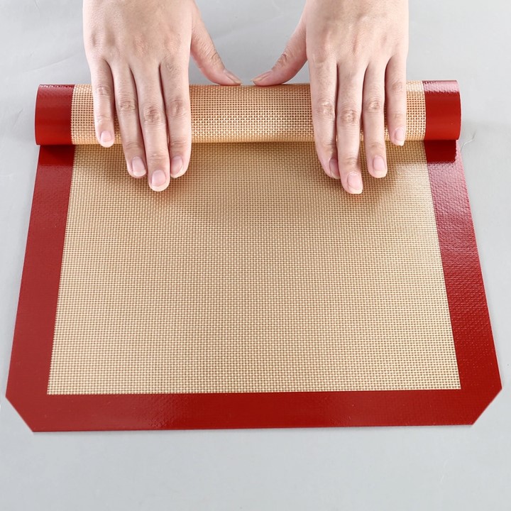 Tapete de Silicón liso para hornear tipo Silpat, Mediano 30x40 cm