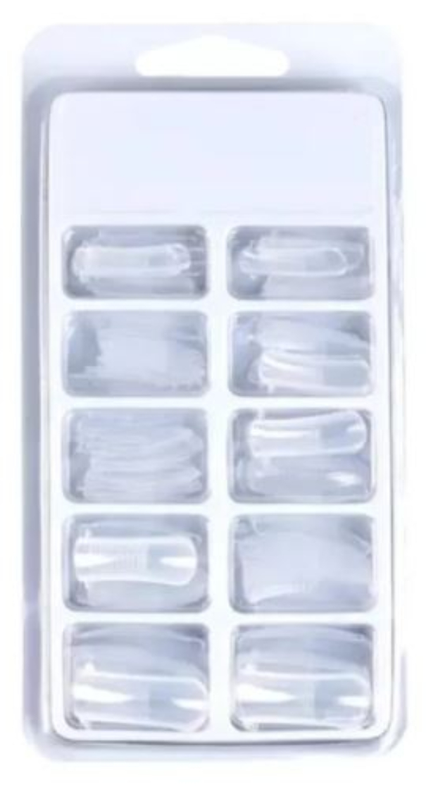 Tips 100 Pzas Moldes Dual System Para Uña Acrílica Polygel