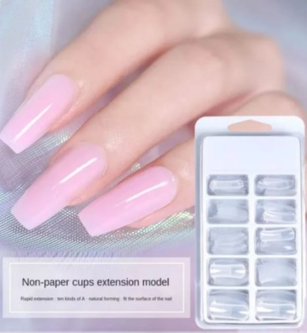 Tips 100 Pzas Moldes Dual System Para Uña Acrílica Polygel