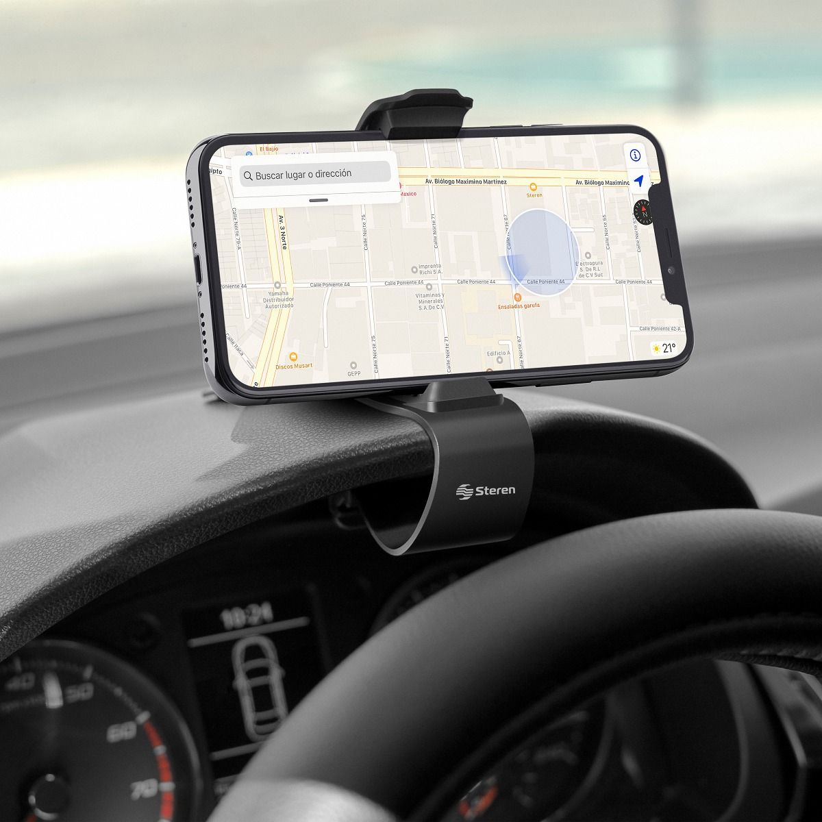 Soporte para Celular Auto con pinza para Tablero STEREN POD-2901