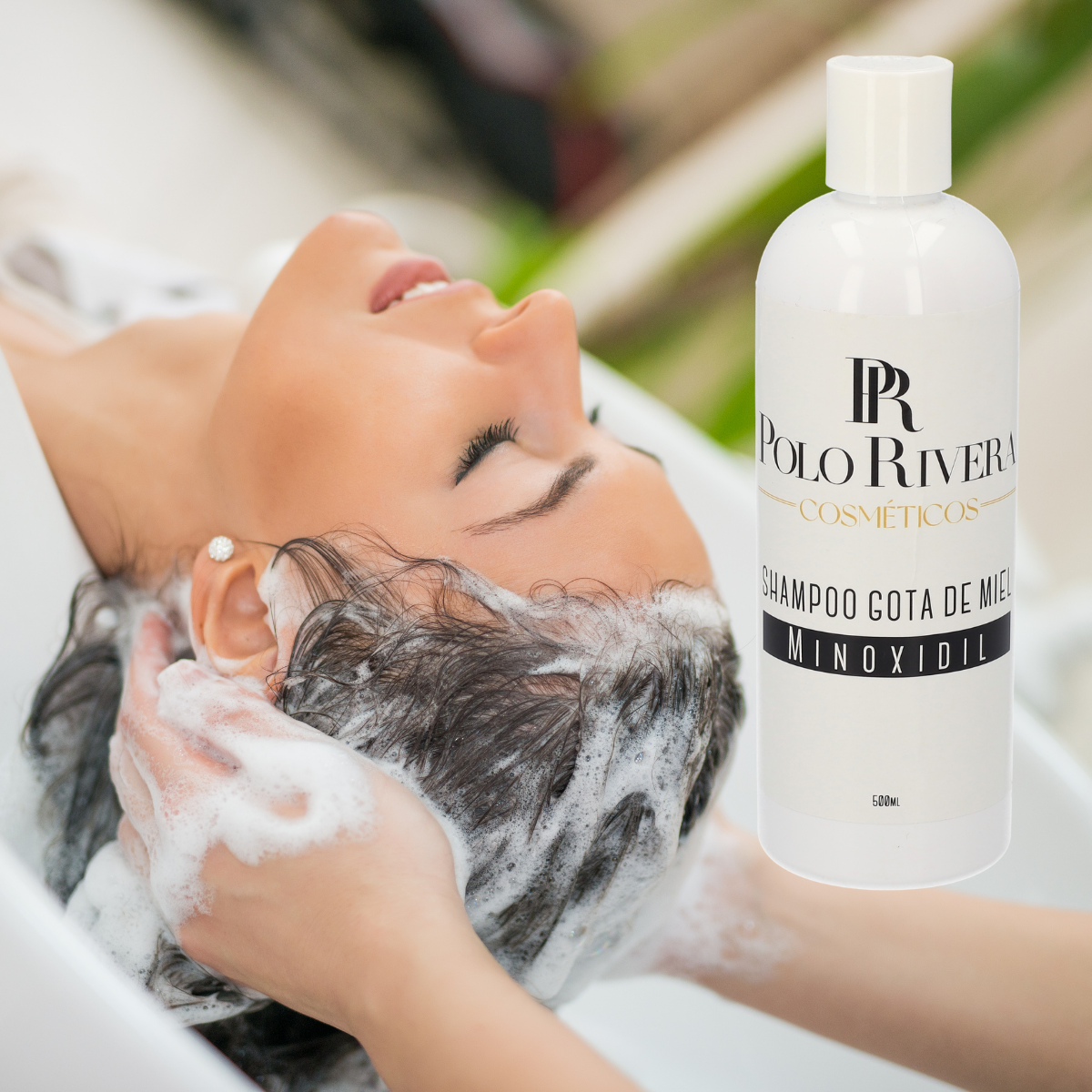 Shampoo Minoxidil Gota De Miel Sin Sales Keratina PR POLO RIVERA