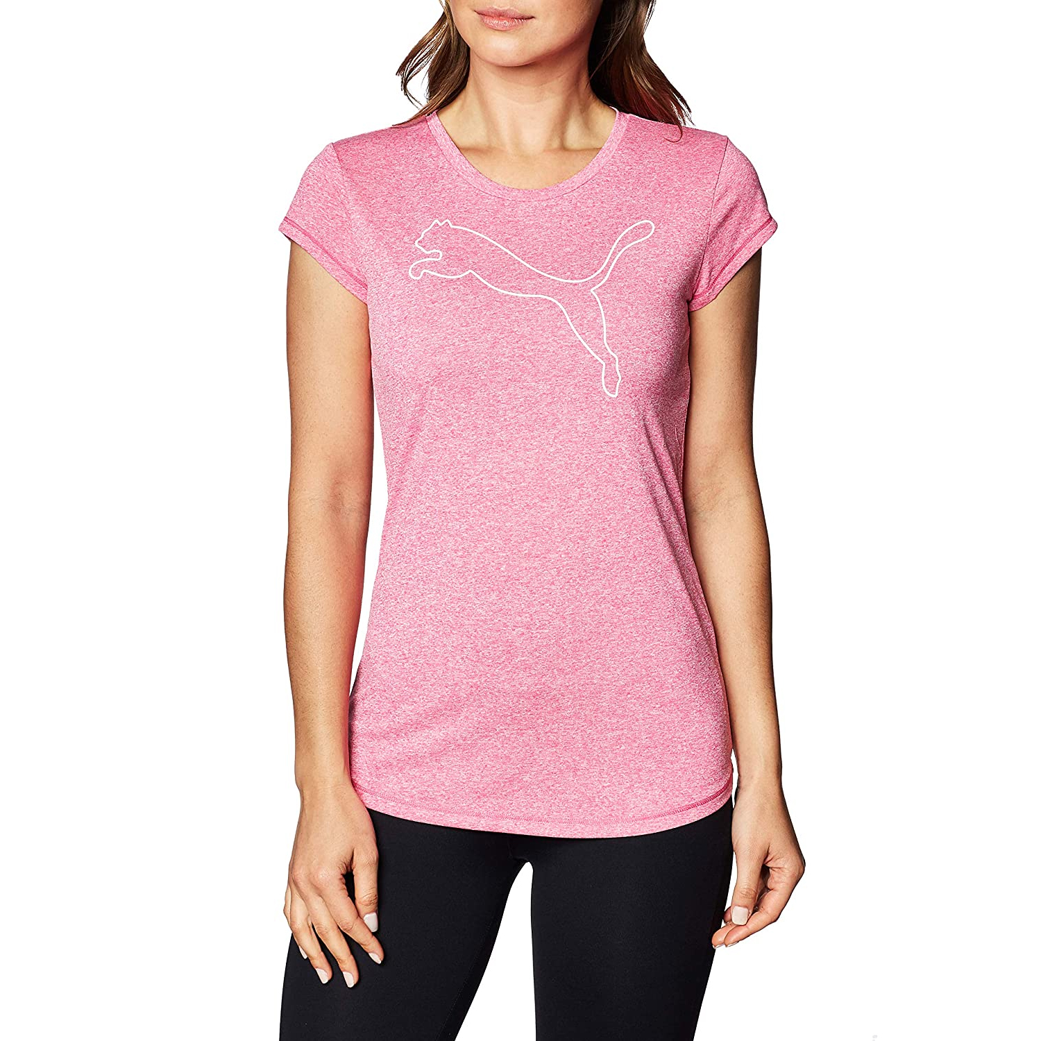 Playera Puma Mujer Active  Heather Rosa 58639476