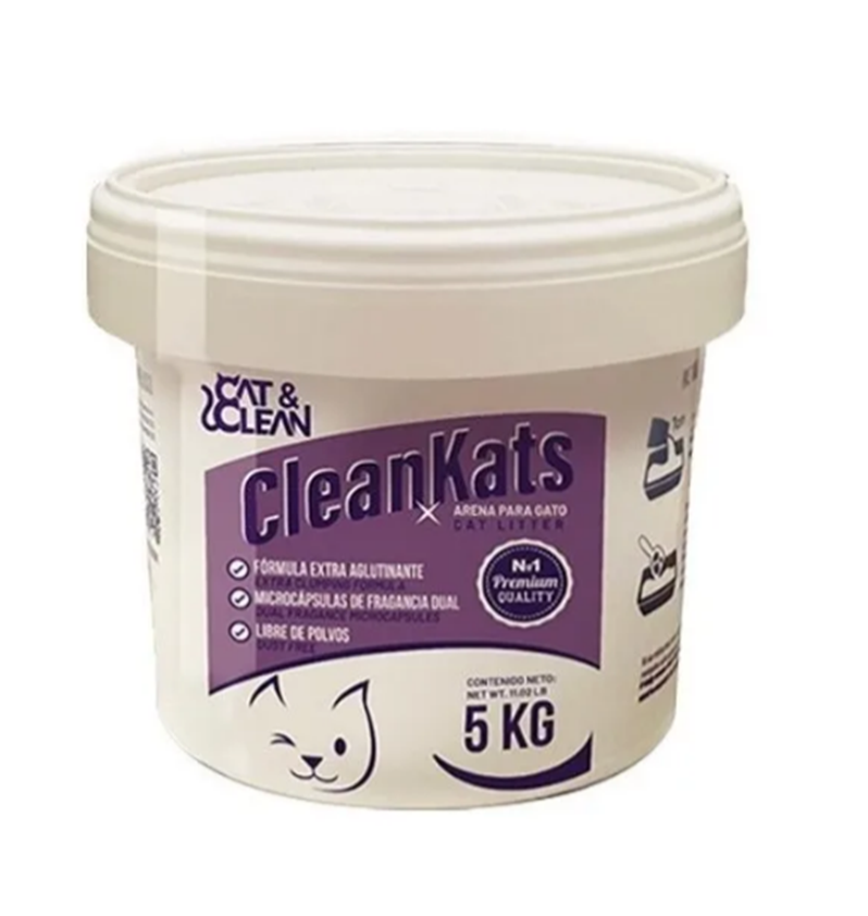 Arena Premium con Aroma para Gato Cat&Clean 5 Kg