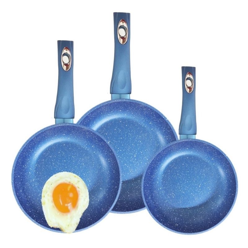 Sarten 28cm 3 Capas Con Antiadherente Ceramica Swiss Silver