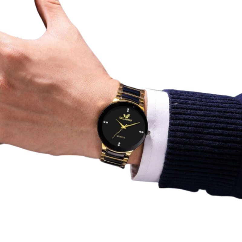 Reloj  Para Hombre Reloj Orlando Acero Inoxidable