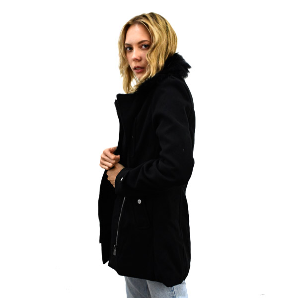 Abrigo Largo para Dama modelo AMALIA 02 - Negro