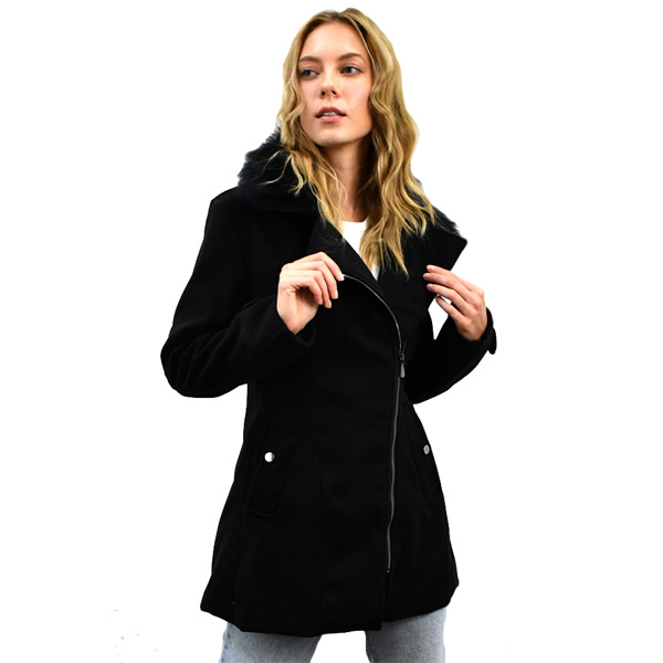 Abrigo Largo para Dama modelo AMALIA 02 - Negro