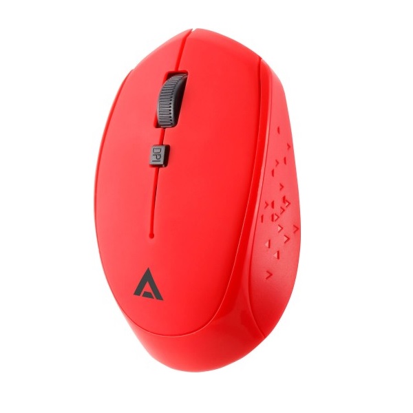 MOUSE INALAMBRICO USB ROJO RESISTENTE ESTANDAR 10 METROS PC AC-916479 PORTATIL 1600DPI WINDOWS